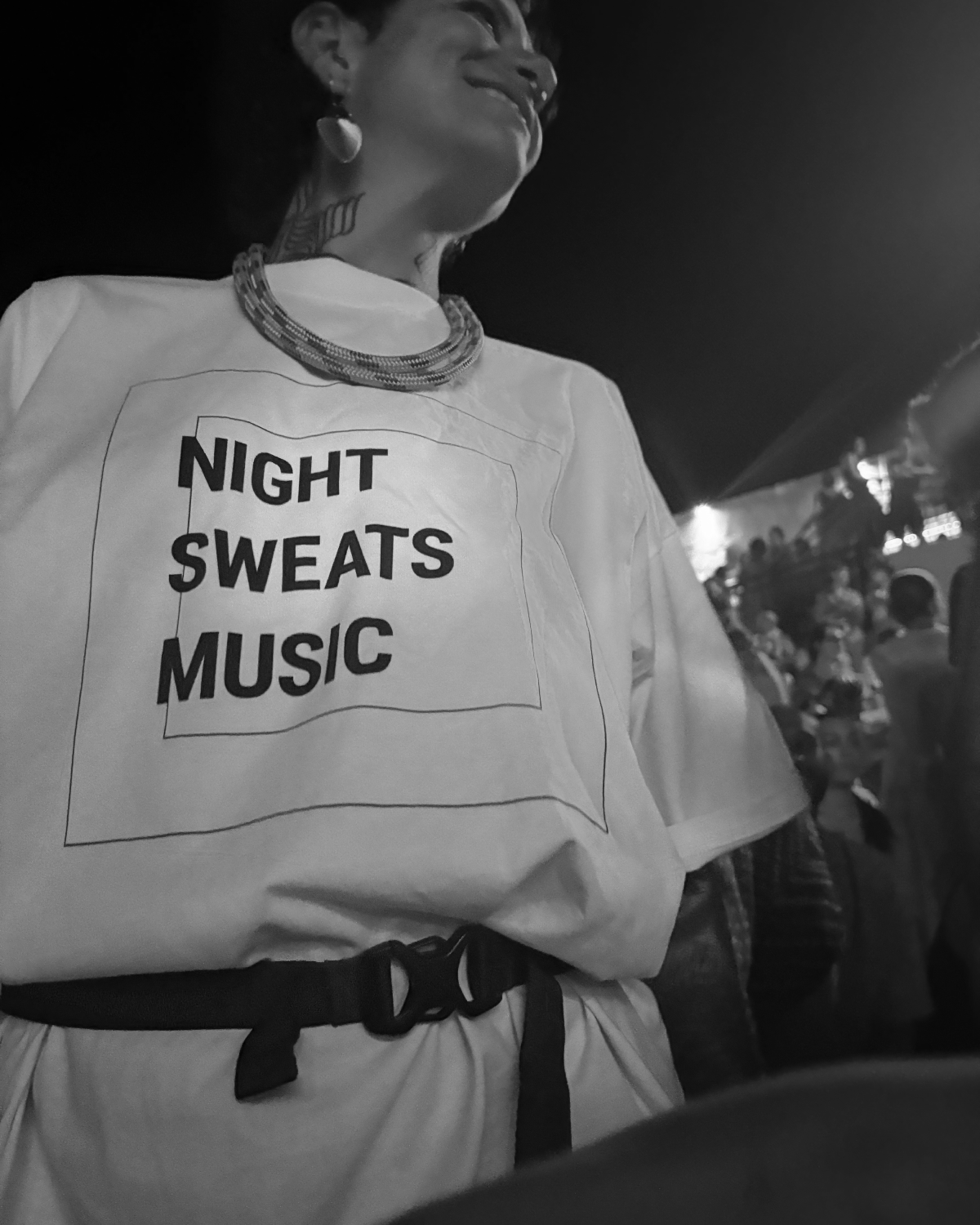 NSM OG Oversized Tees — A small-run clothing drop for Night Sweats Music — turning the NSM identity into something people can wear, share and feel part of.